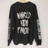 ワールドワイドフェイマス WORLD WIDE FAMOUS 袖ロゴプリント クルーネックスウェット メンズ JPN:XL